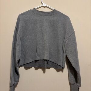 Wild Fable Heather Gray Cropped Sweatshirt